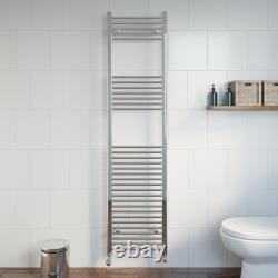 Bathroom Flat Curved Heated Towel Rail Radiator Rads Ladder Chrome