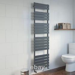 Bathroom Flat Panel Heated Towel Rail Central Heating Anthracite 1800 x 500mm