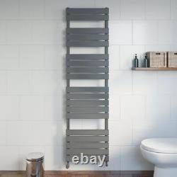 Bathroom Flat Panel Heated Towel Rail Central Heating Anthracite 1800 x 500mm