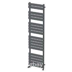 Bathroom Flat Panel Heated Towel Rail Central Heating Anthracite 1800 x 500mm