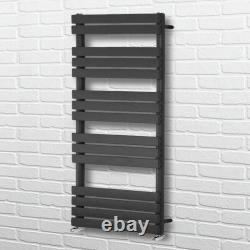 Bathroom Heated Flat Panel Towel Rail Warmer Heating Radiator Rads Anthracite