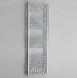 Bathroom Heated Towel Radiator 500mm Wide Chrome Straight Ladder Rail Rad 22mm