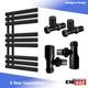 Bathroom Heated Towel Rail 500 X 1000 Steel Ladder Radiator & Valve Set Black