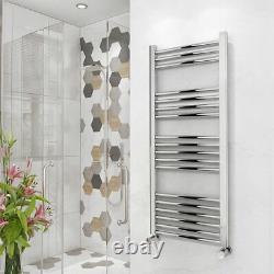Bathroom Heated Towel Rail Chrome Straight Radiator Ladder Warmer All Sizes