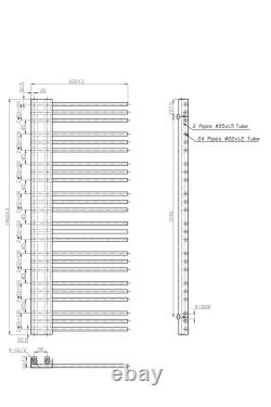 Bathroom Heated Towel Rail Designer Radiator Ladder Warmer Central Heating Rads