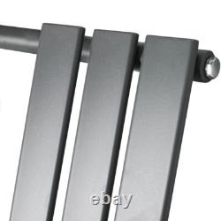 Bathroom Heated Towel Rail Radiator Anthracite Flat Panel Designer 800x600mm