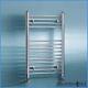 Bathroom Heated Towel Rail Radiator Chrome Straight Ladder Warmer 300mm Wide