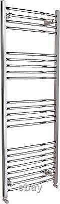 Bathroom Heated Towel Rail Radiator Curved Ladder Chrome Warmer Rad