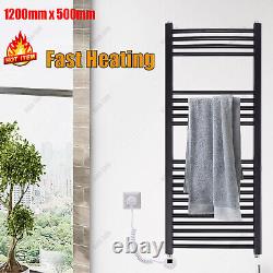 Bathroom Heated Towel Rail Radiator Curved Warmer Heating Rad UK