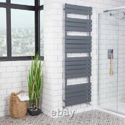 Bathroom Heated Towel Rail Radiator Flat Panel Heating 1800 x 600 mm Sand Grey