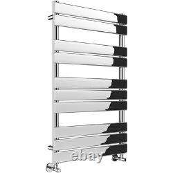 Bathroom Heated Towel Rail Radiator Ladder Designer Flat 1000 Chrome Rad