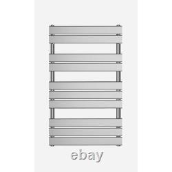 Bathroom Heated Towel Rail Radiator Ladder Designer Flat 1000 Chrome Rad