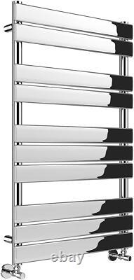 Bathroom Heated Towel Rail Radiator Ladder Designer Flat 1000 Chrome Rad