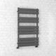 Bathroom Heated Towel Rail Radiator Ladder Designer Flat Ladder Grey Warmer Rad