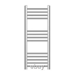 Bathroom Heated Towel Rail Radiator Ladder Straight Chrome 1000 x 400 Warmer Rad