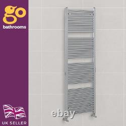 Bathroom Heated Towel Rail Radiator Straight Ladder Heating Chrome Rad 1800x600