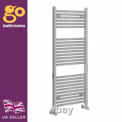 Bathroom Heated Towel Rail Radiator Straight Ladder Heating Chrome Rad 9 Sizes