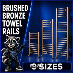 Bathroom Heated Towel Rail Radiator Straight Ladder Warm Towel Heating All Sizes