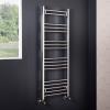 Bathroom Heated Towel Rail Radiator Straight Ladder Warmer Chrome White All Size