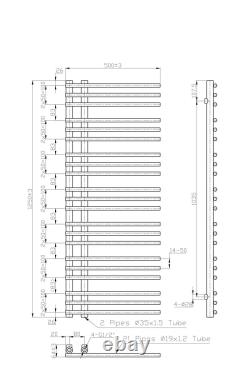 Bathroom Heated Towel Rail Round Square Oval Designer Ladder Warmer Radiator