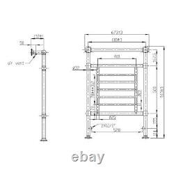 Bathroom Heated Towel Rail Traditional Column Radiator 963x673 Chrome