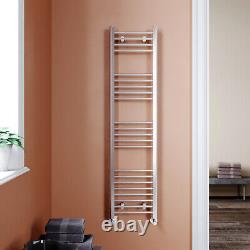 Bathroom Heater Towel Rail Radiator Chrome Straight Heated Warmer Heating Rads