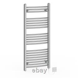 Bathroom Prefilled Curved Electric Heated Towel Rail Radiator Heating Ladder