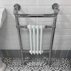 Bathroom Radiator Heated Towel Rail Traditional Victorian Style Inc FREE Valves