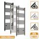 Bathroom Straight Curved Heated Towel Rail Radiator Chrome Black Free Valves