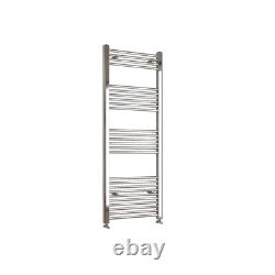 Bathroom Straight Curved Heated Towel Rail Radiator Chrome Black Free Valves