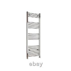 Bathroom Straight Curved Heated Towel Rail Radiator Chrome Black Free Valves