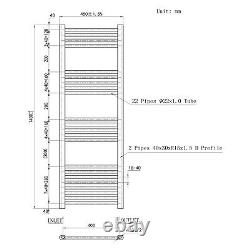 Bathroom Straight Curved Heated Towel Rail Radiator Chrome Black Ladder Warmer