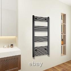 Bathroom Straight Curved Heated Towel Rail Radiator Chrome Black Ladder Warmer