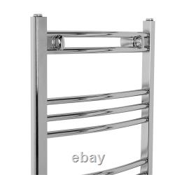 Bathroom Straight Curved Ladder Heated Towel Rail Radiator Warmer White Chrome