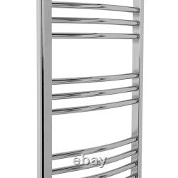 Bathroom Straight Curved Ladder Heated Towel Rail Radiator Warmer White Chrome