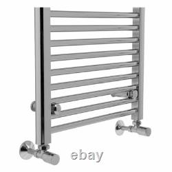 Bathroom Straight Heated Towel Radiator Ladder Rail Rad 1100 x 500 Chrome Warmer