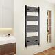 Bathroom Straight Heated Towel Rail Radiator Black Ladder Warmer