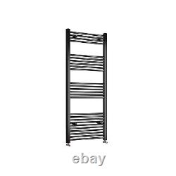 Bathroom Straight Heated Towel Rail Radiator Chrome Black Ladder Warmer