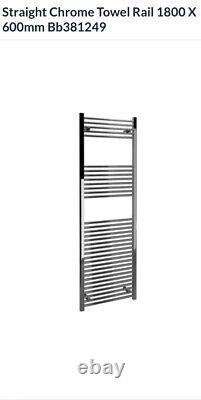 Bathroom Straight Heated Towel Rail Radiator Ladder Warmer Heating 1800 X 600