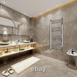 Bathroom Straight Heated Towel Rail Radiator Ladder Warmer Heating Chrome Black