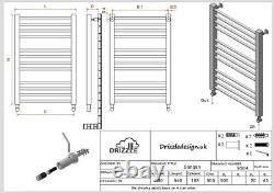 Bathroom Straight Heated Towel Rail Radiator Stainless Steel All Sizes