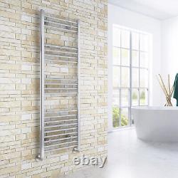 Bathroom Towel Radiator Chrome Straight Heater Ladder Warmer Central Heating Rad