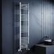 Bathroom Towel Radiator Heated Rail Chrome Straight Ladder Warmer 1600 X 400 Mm