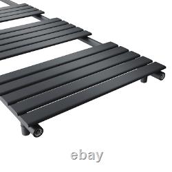 Bathroom Towel Rail Radiator Flat Panel Warmer Heater Black Rads 1600 x 450