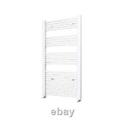 Bathroom White Anthracite Straight Heated Towel Rail Radiator Free Valve