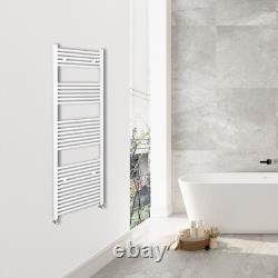Bathroom White Anthracite Straight Heated Towel Rail Radiator Free Valve Include
