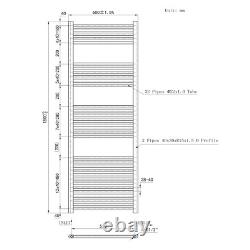 Bathroom White Straight Heated Towel Rail Radiator Ladder Warmer