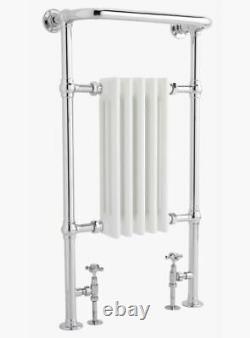 Bayswater Clifford Towel Rail / Radiator 963mm X 540mm X 230mm Chrome & White