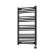 Black 600 Mm Electric Heated Towel Rail Radiator Bathroom Prefilled Wifi Smart