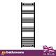 Black Bathroom Heated Radiator Towel Rail Ladder Design 1600x500